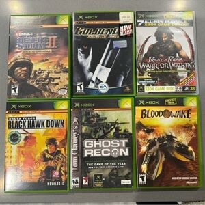 Xbox Action Games - 7 Game Bundle - Blood Wake, Ghost Recon, Black Hawk Down